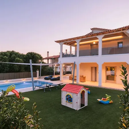 Villa Diamond In Lagonissi With Pool & Garden Kalivia Thorikou Exterior photo