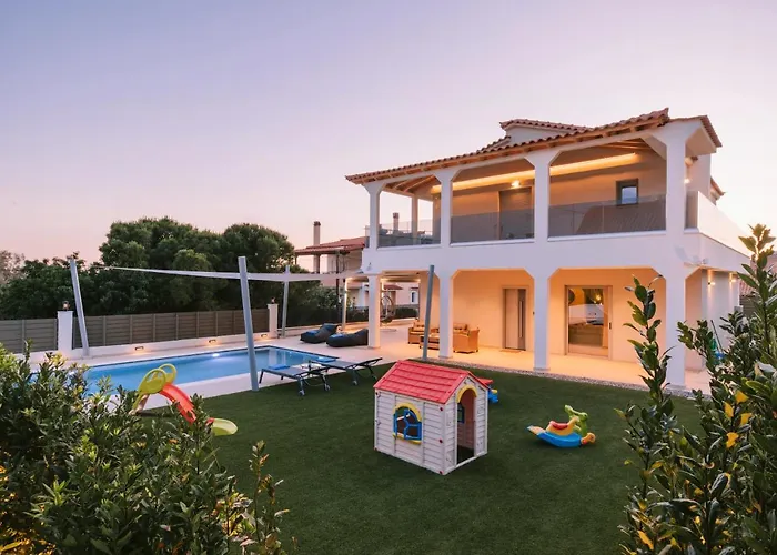 Villa Diamond In Lagonissi With Pool & Garden